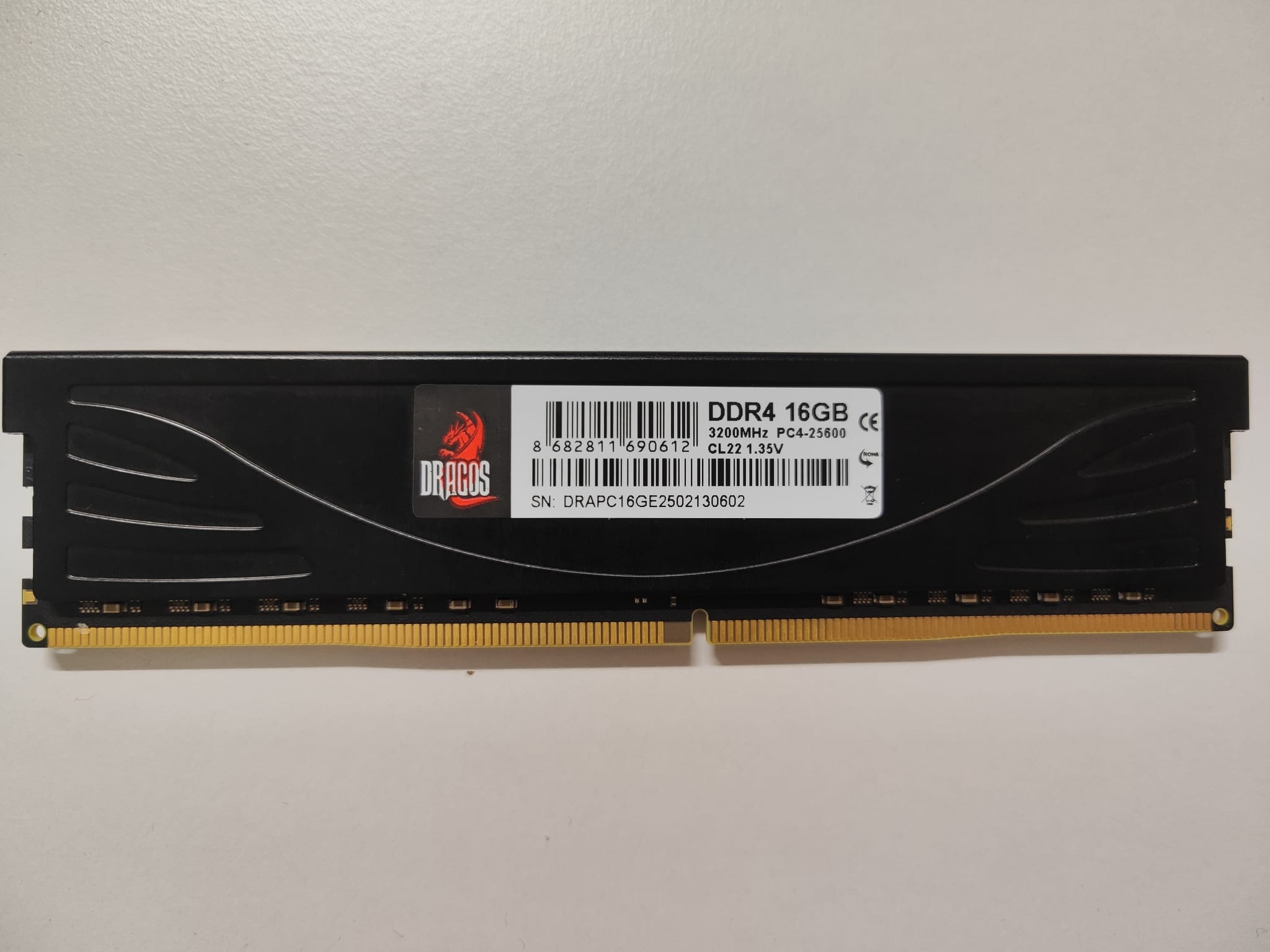 RAM PC 16GB DDR4 3200 MHZ DRAGOS FROST CL22 SOĞUTUCULU