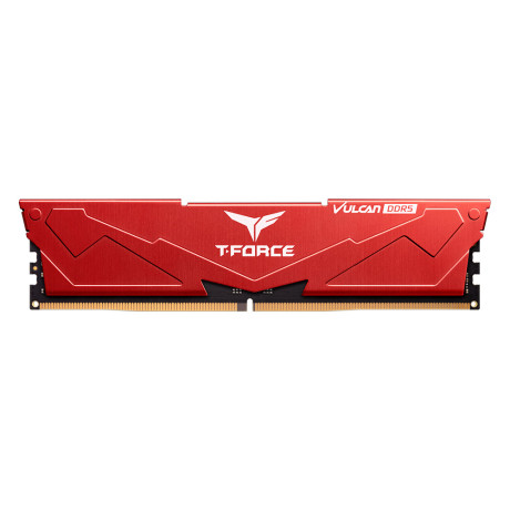 RAM PC 16GB TEAM T-FORCE VULCAN RED 1X16GB 6000MHZ DDR5 CL38 GAMİNG RAM (FLRD516G6000HC38G01)