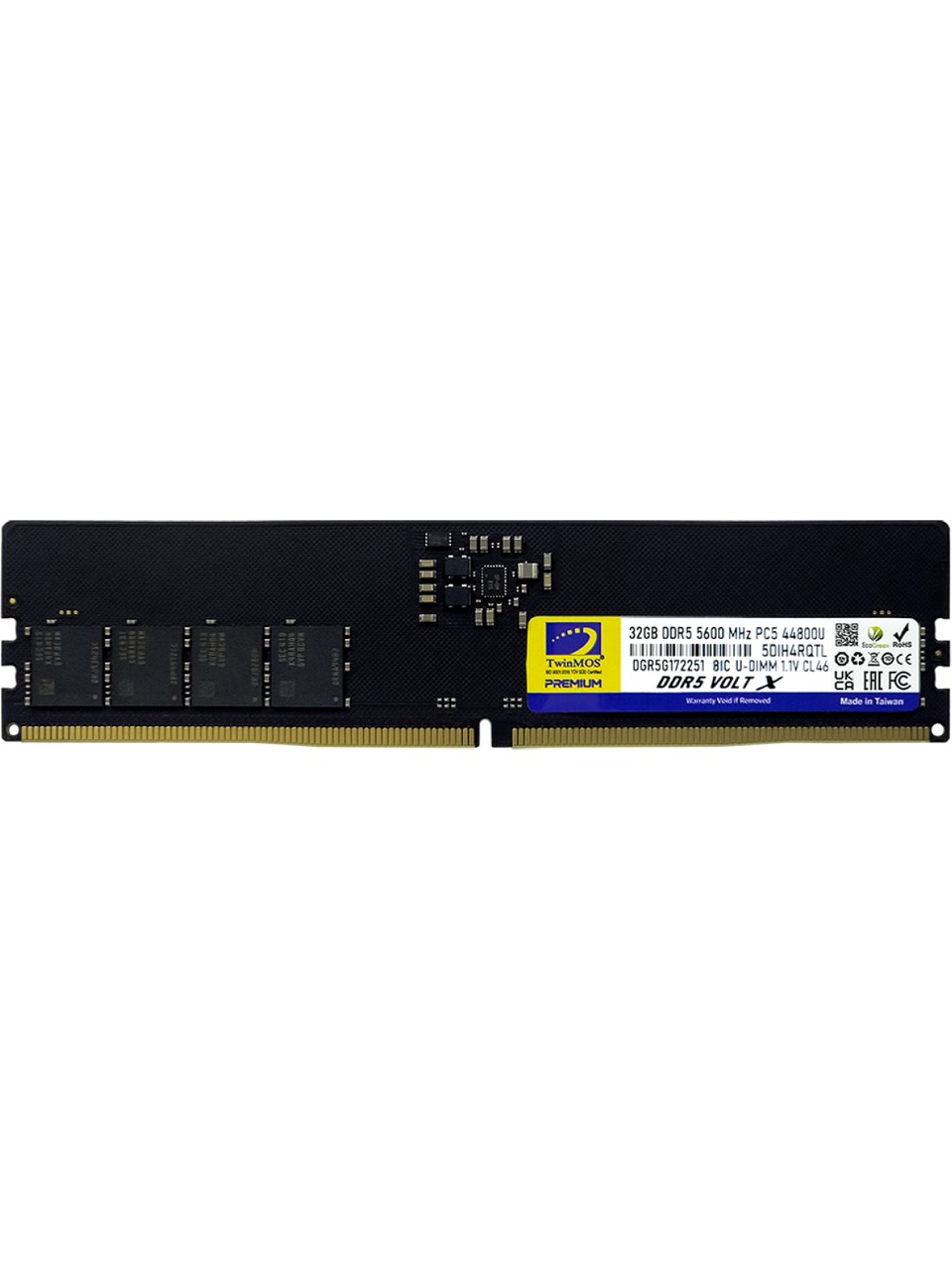 RAM PC 32GB DDR5 5600MHZ TWİNMOS  CL46 TMD532GB5600U46WO