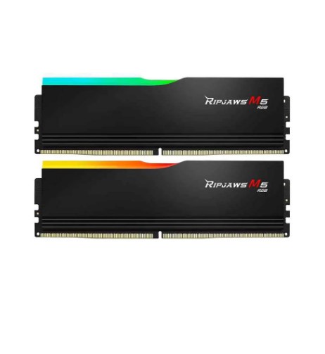 RAM PC 32GB DDR5 6400MHZ GSKILL RİPJAWS M5 SİYAH RGB CL36 32GB (2X16GB) DUAL 1.35V