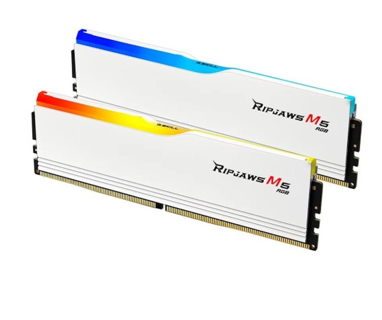 RAM PC 32GB GSKILL RİPJAWS M5 BEYAZ RGB DDR5-6000MHZ CL36 32GB (2X16GB) DUAL 1.35V