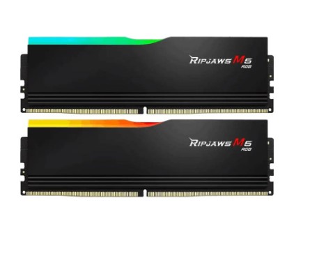 RAM PC 32GB GSKILL RİPJAWS M5 SİYAH RGB DDR5-6000MHZ CL36 32GB (2X16GB) DUAL 1.35V