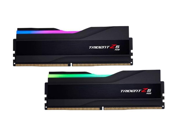 RAM PC 32GB GSKILL TRİDENT Z5 RGB SİYAH DDR5-7600MHZ CL36 (2X16GB) DUAL 1.40V