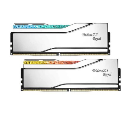 RAM PC 32GB GSKILL TRİDENT Z5 ROYAL SİLVER RGB DDR5-6400MHZ CL32 32GB (2X16GB) DUAL 1.40V