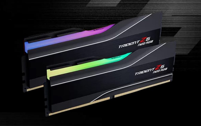 RAM PC 32GB GSKILL TZ5 NEO RGB SİYAH DDR5-6000MHZ CL28 32GB (2X16GB) DUAL 1.40V