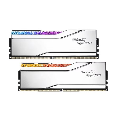 RAM PC 32GB GSKILL TZ5 ROYAL NEO SİLVER RGB DDR5-8000MHZ CL38 (2X16GB) DUAL 1.40V