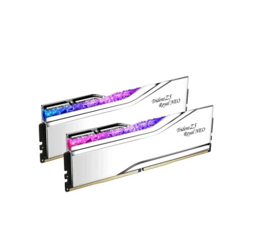 RAM PC 48GB GSKILL TZ5 ROYAL NEO SİLVER RGB DDR5-8000MHZ CL40 (2X24GB) DUAL 1.40V
