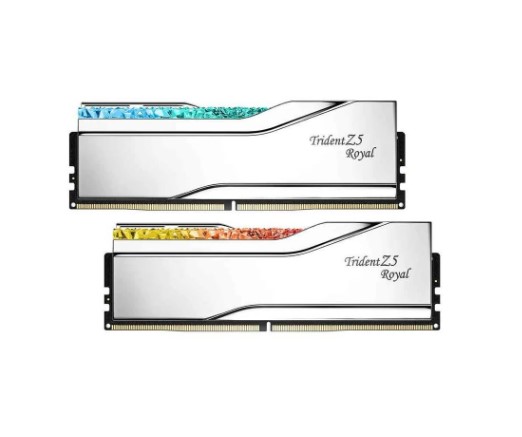 RAM PC 64GB DDR5 6400MHZ GSKILL TRİDENT Z5 ROYAL SİLVER RGB CL32 64GB (2X32GB) DUAL 1.40V