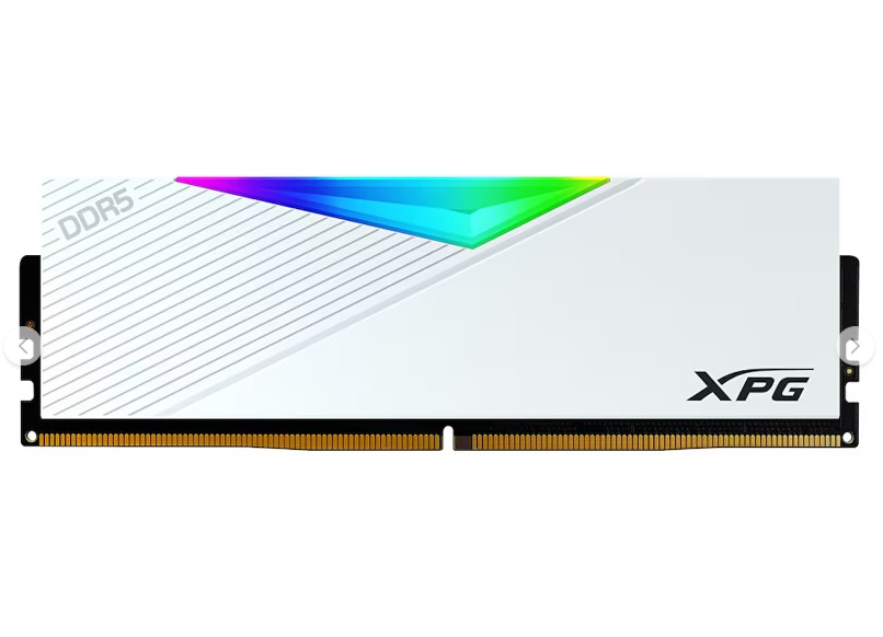 RAM PC 64GB XPG LANCER BEYAZ RGB DDR5-6000MHZ CL30 (2X32GB) DUAL KİT (30-40-40) 1.40V