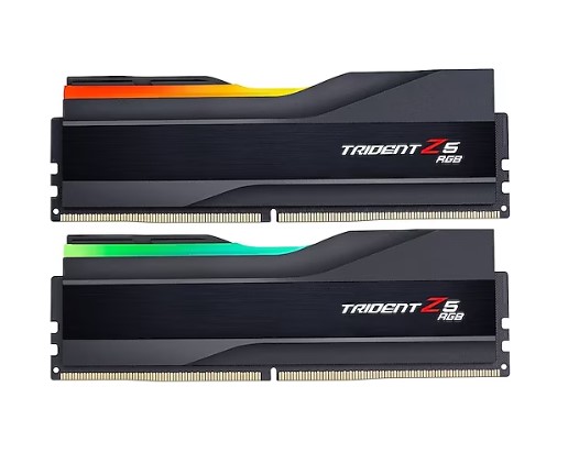 RAM PC 96GB GSKILL TRİDENT Z5 RGB SİYAH DDR5-6400MHZ CL32 96GB (2X48GB) DUAL 1.35V
