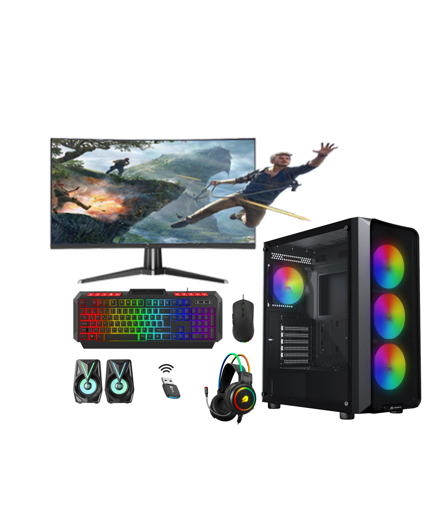 ROTAMPC İ9 14.NESİL 14900KF 64GB DDR5 1TB M2 NVME 6GB GTX1660Tİ 