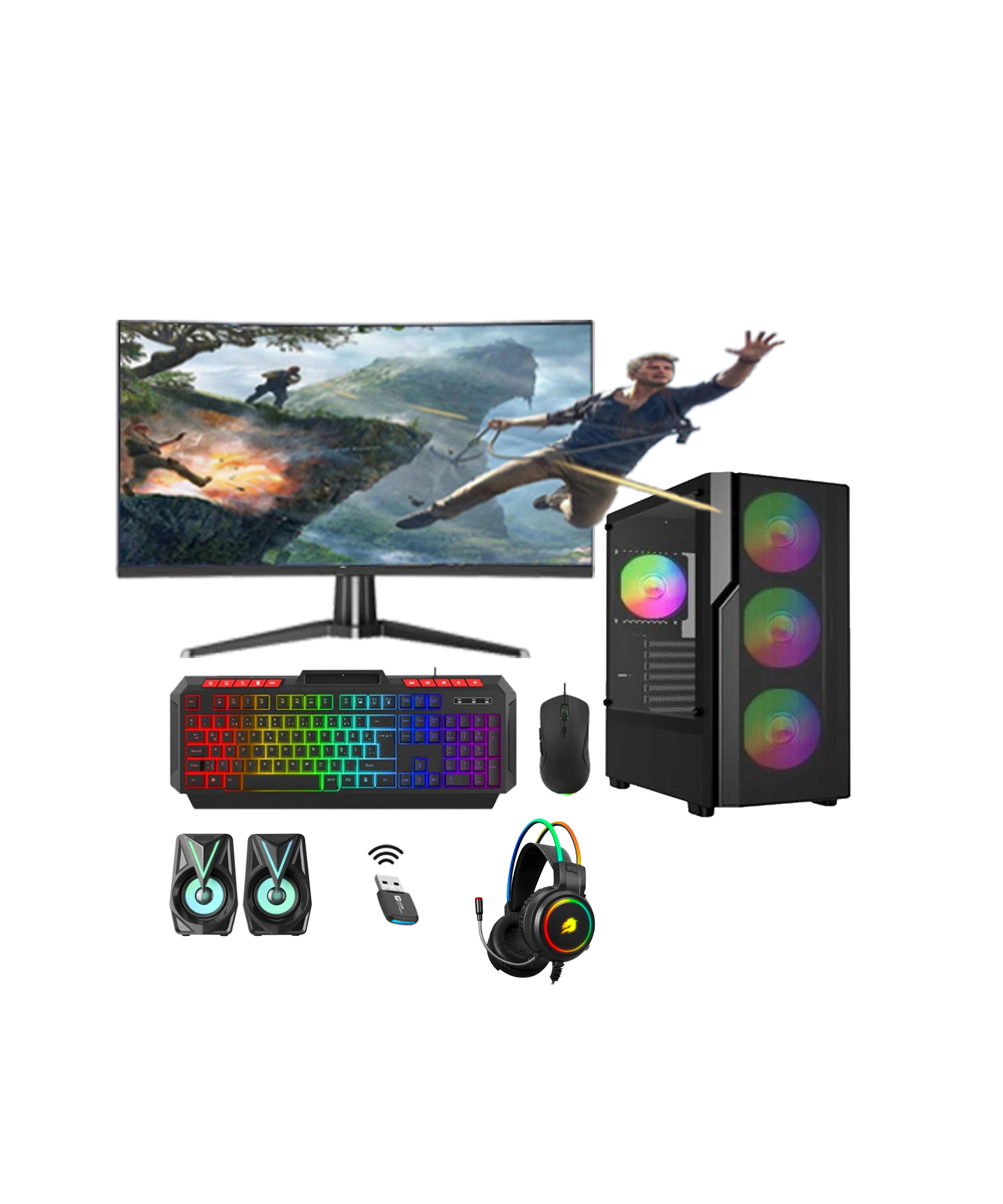 ROTAMPC İ9 14.NESİL 14900KF 64GB DDR5 1TB M2 NVME 6GB RTX3050 