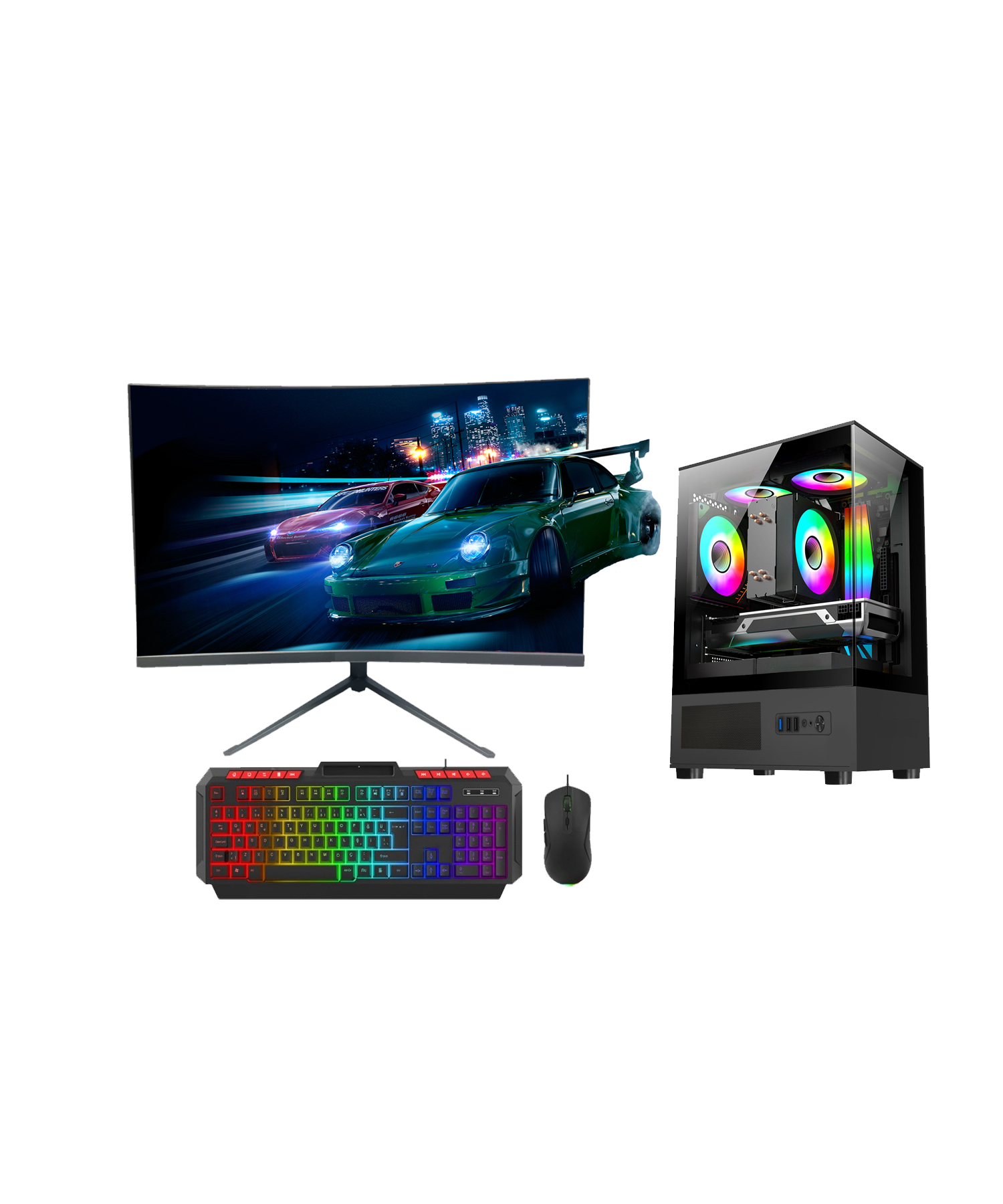ROTAMPC RYZEN 5 8400F 16GB DDR4 512GB M2 NVME 8GB RX580 