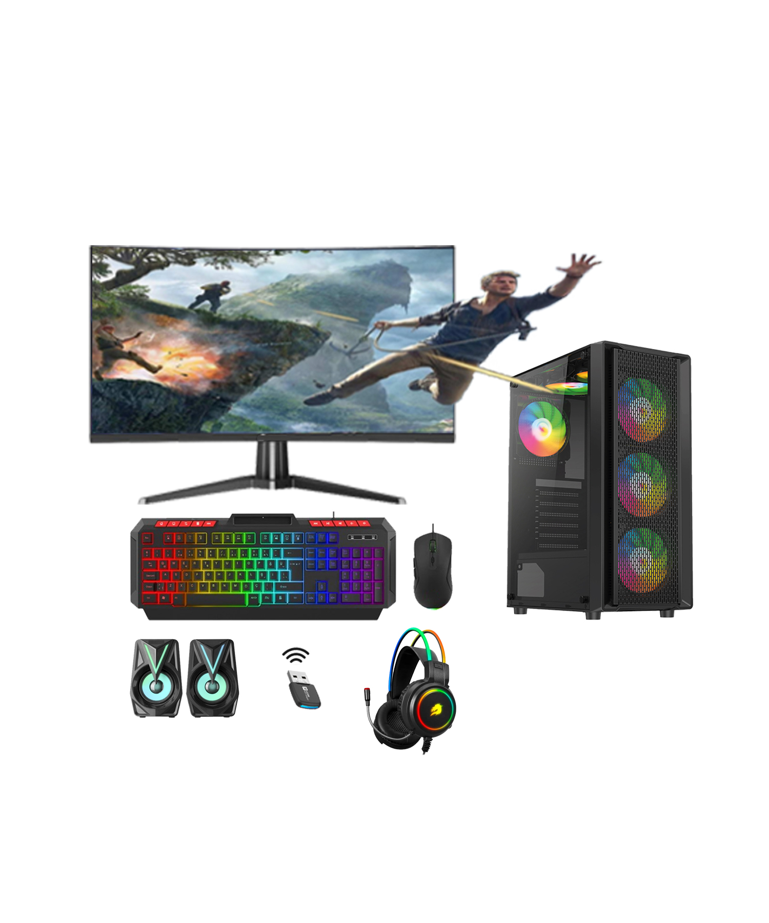 ROTAMPC RYZEN 9 9900X3D 64GB DDR5 512GB M2 NVME 6GB GTX1660Tİ 