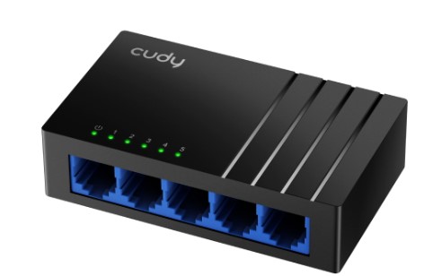 SWİTCH 5 PORT CUDY GS105D 5 PORT 10/100/1000MBPS GİGABİT ETHERNET DESKTOP SWİTCH