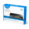 SWİTCH 8 PORT CUDY GS1010P 10/100/1000MBPS 2*GE UPLİNK VLAN&EXTEND MODE 250M 120W POE+ ETHERNET SWİTCH