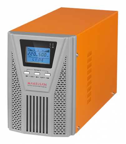 UPS MAKELSAN POWERPACK SE 1 KVA / 900W (1F/1F) 4-8DK (2X 12V/7AH) ONLINE MU01000N11EAV04