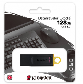 USB BELLEK 128GB USB3.2 GEN1 DTX/128GB EXODİA KINGSTON