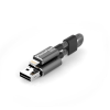 USB BELLEK 64GB PHOTOFAST MEMORİESCABLE GEN3 LİGHTNİNG / USB 3.0 ŞARJ KABLOLU İ-FLASHDRİVE (SİYAH)