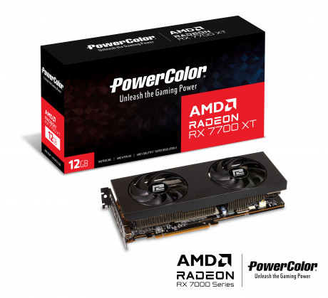 VGA 12GB POWERCOLOR RX7700XT 12G-P GDDR6 192BİT